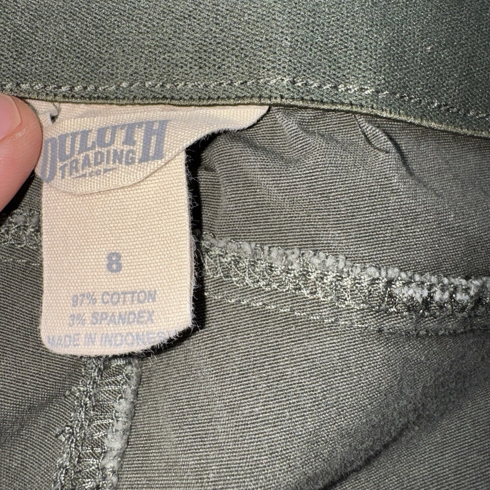 Duluth Pants Womens Size 8 Green Rootstock Gardening Jogger Tapered Workwear - Picture 6 of 11